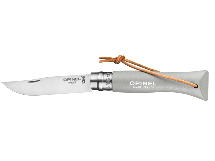 Opinel Nóż Inox Colorama z rzemieniem No.06 Cloud 002202