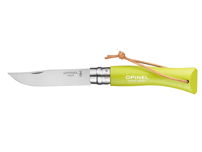 Opinel Nóż Inox Colorama z rzemieniem No.07 Anise 002207