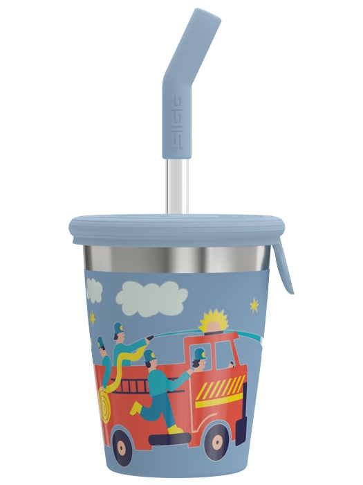 SIGG Kubek dla dzieci ze słomką Pompier 0.35L