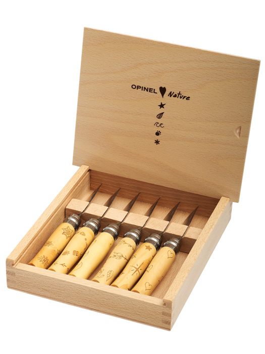 OPINEL Zestaw noży Inox Nature skrzynia 6 szt